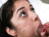 Teen With Tiny Tits Takes A Big Cock Fuck And Facial