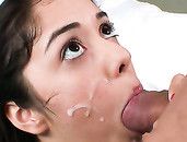 Teen With Tiny Tits Takes A Big Cock Fuck And Facial