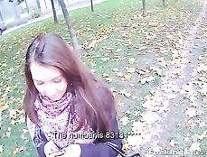 Girl Convinced To Give Him Head And Fuck Outdoors