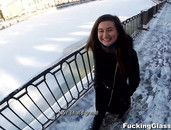 Teen Warms Up From The Winter Cold With Great Sex