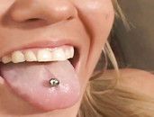 Cocksucker With Great Tits And A Tongue Stud