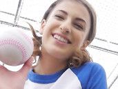 Softball Slut Gives Her Petite Body To His Big Cock